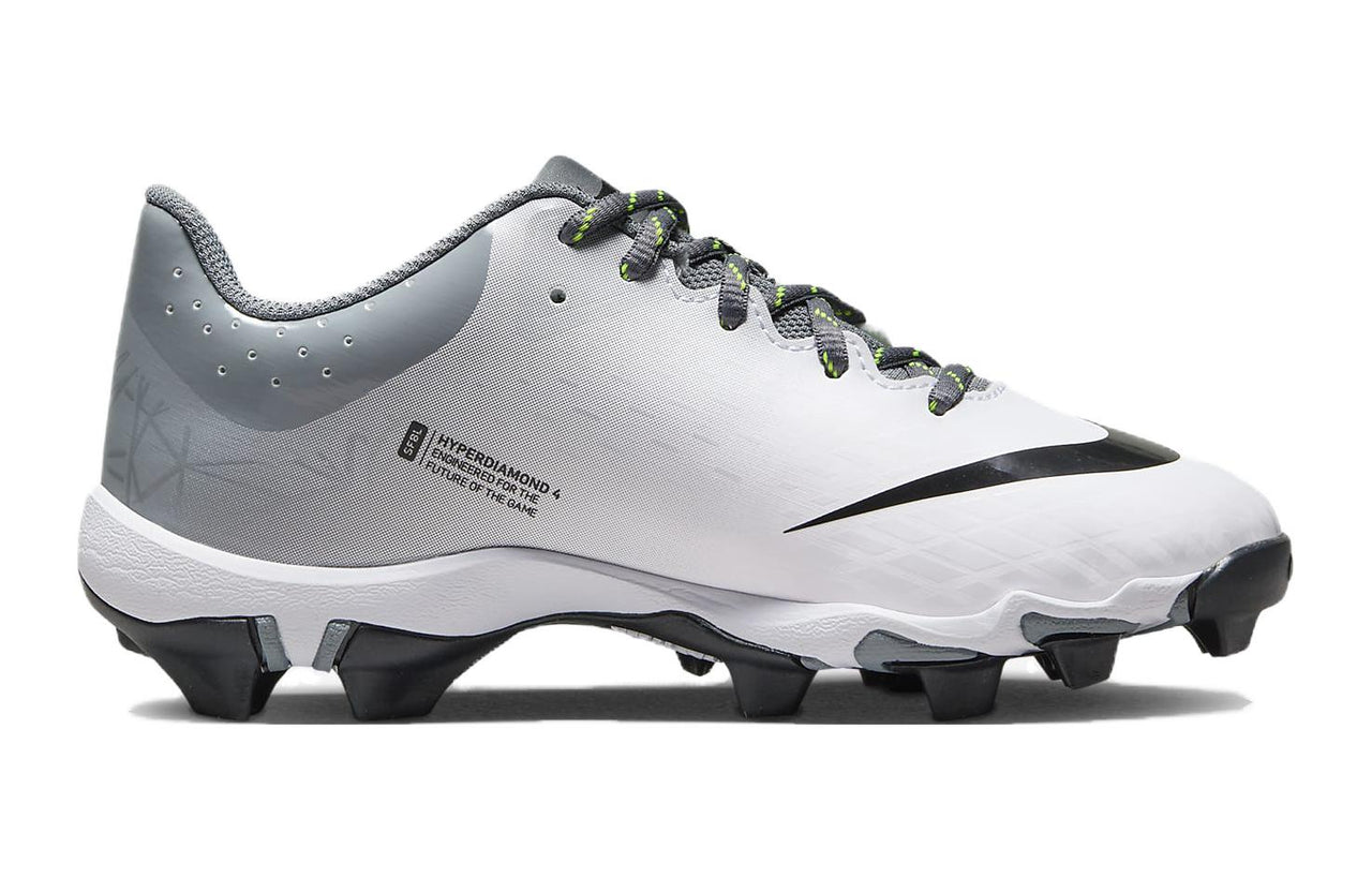 (GS) Nike Hyperdiamond 4 Keystone GG 'White Cool Grey' CZ5919-008