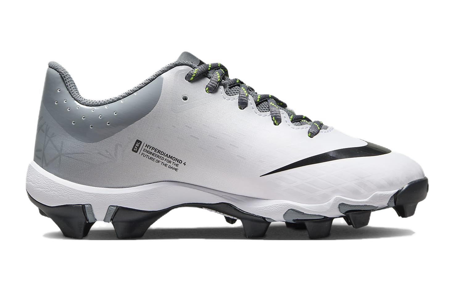 (GS) Nike Hyperdiamond 4 Keystone GG 'White Cool Grey' CZ5919-008
