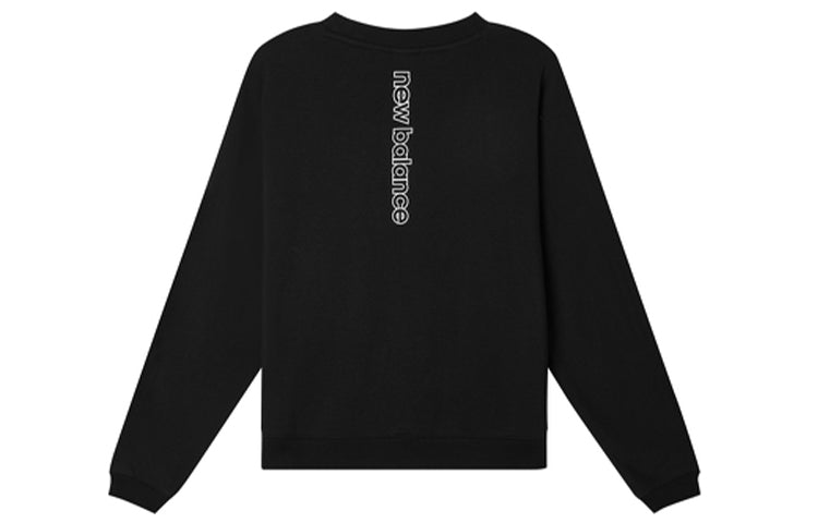 (WMNS) New Balance Letters Graphic Print Top Asia Sizing 'Black Pink' AWT12331-BK