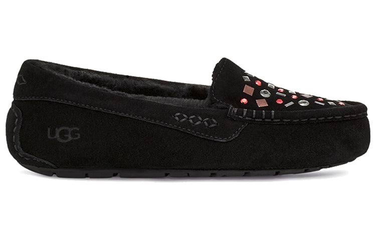 (WMNS) UGG Ansley Stud 2 (Rivets) Slip on Black 1119100-BLK