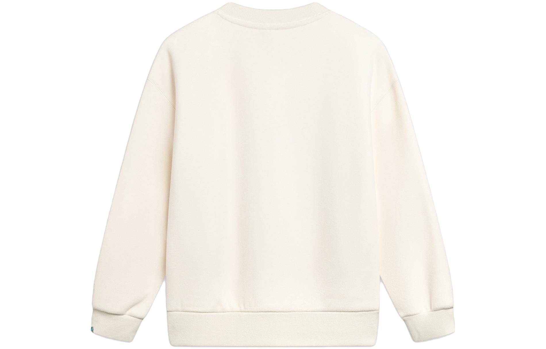 (WMNS) Li-Ning x Disney Monster University Warm Fleece Sweatershirt 'Beige' AWDT812-2