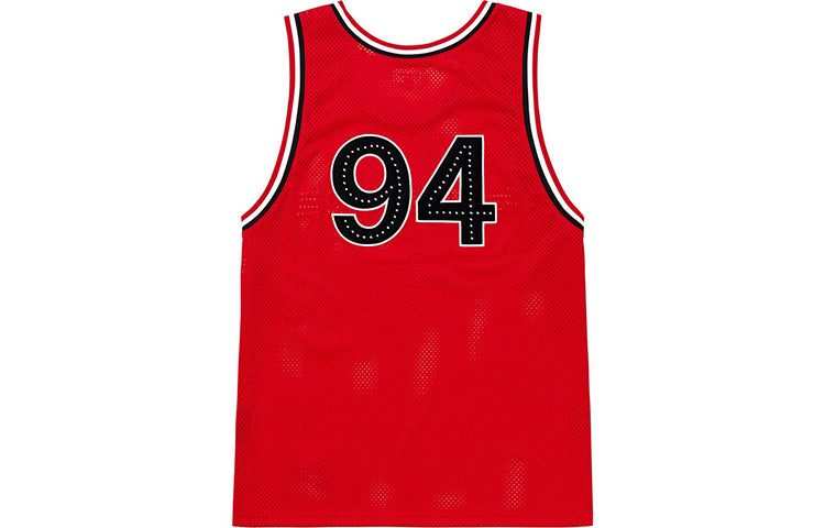 Supreme SS19 Rhinestone Basketball Jersey logo SUP-SS19-10404
