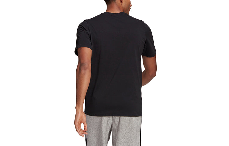 adidas M Bx Fl T Logo Printing Sports Gym Round Neck Short Sleeve Black GL3033
