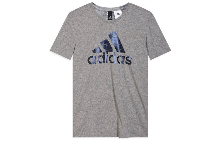 Men's adidas Sports Short Sleeve Gray T-Shirt CV4506