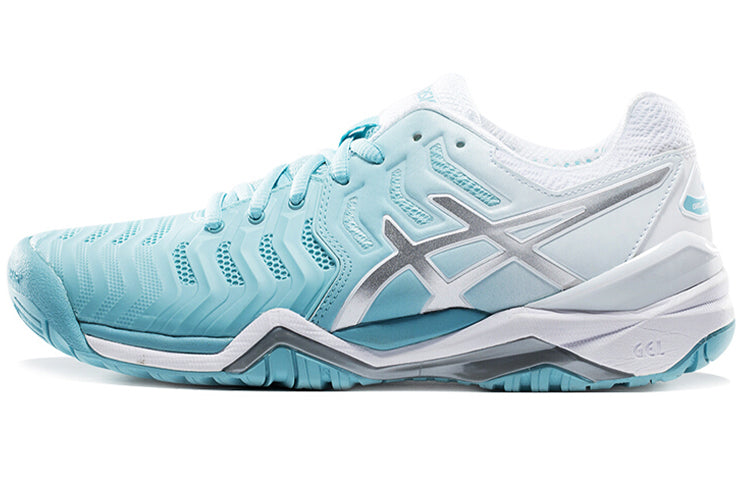 (WMNS) ASICS Gel Resolution 7 'Porcelain Blue Silver' E751Y-1493