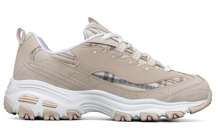(WMNS) Skechers D'Lites 1.0 Low-Top Running Shoes Grey 149467-TPMT
