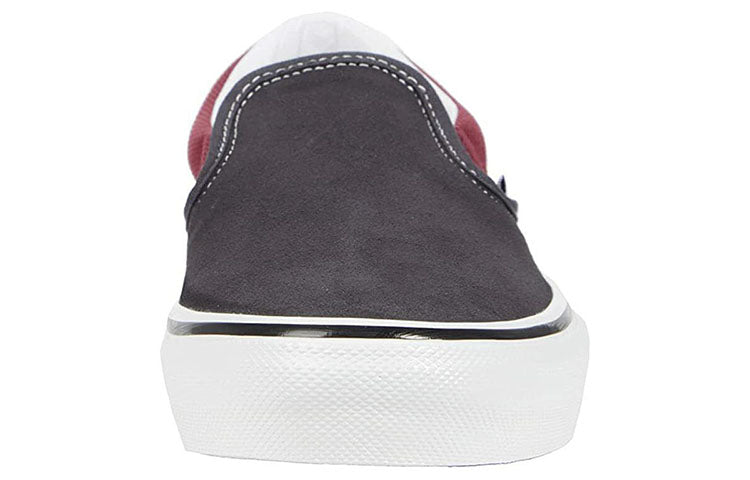 Vans Slip-On Casual Skateboarding Shoes Unisex Black Red VN0A5FCA249