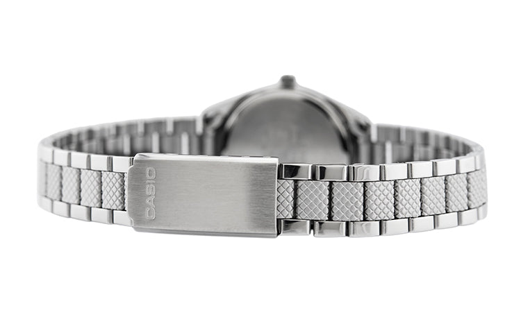 CASIO Waterproof Stainless Steel Strap Quartz White Dial Mens White Analog MTP-1274D-7A