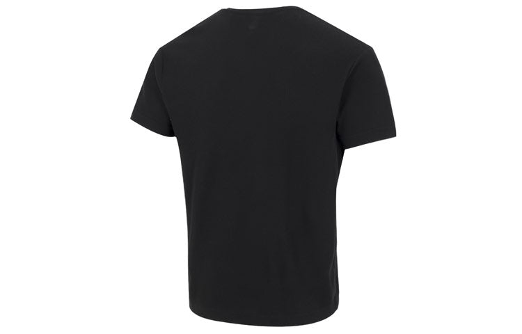 Men's adidas neo Solid Color Pocket Athleisure Casual Sports Round Neck Short Sleeve Black T-Shirt HN4705
