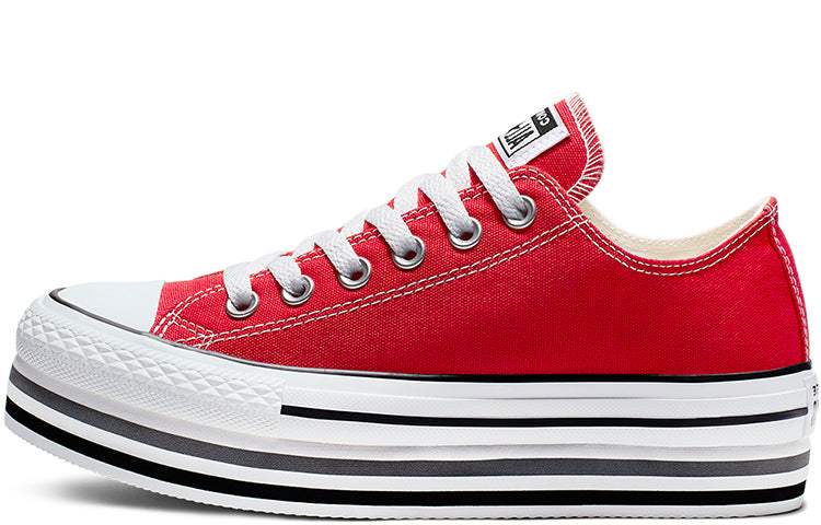 (WMNS) Converse Chuck Taylor All Star Platform Sponge Cake Sole Red White 563972C