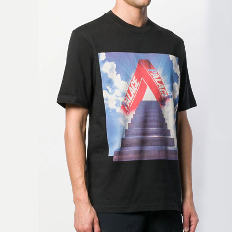 PALACE Printing Pattern Short Sleeve Unisex Black P16TS138