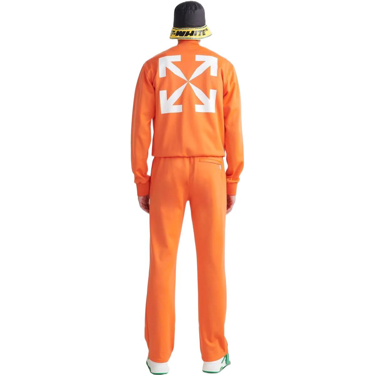 Off-White SS22 Arrow Pattern Sport Pants 'Orange White' OMCJ018S22FAB0022001
