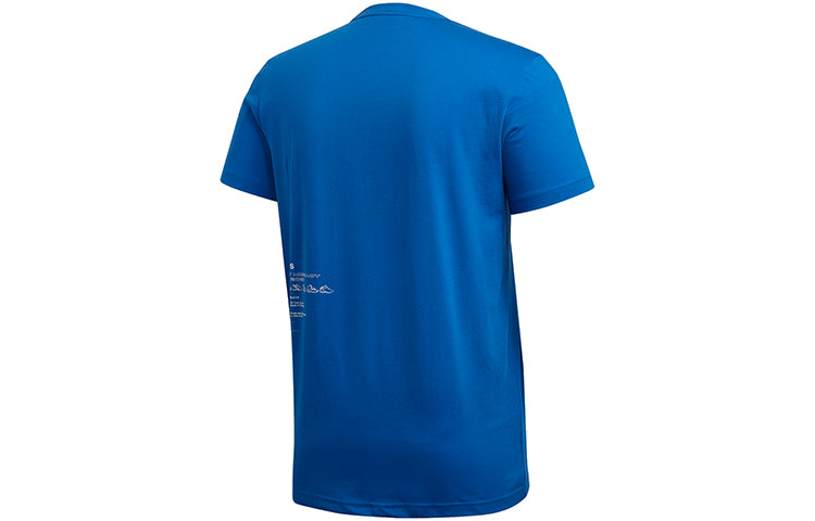 adidas T-MAC Legacy Basketball Sports Round Neck Short Sleeve Blue FM4957