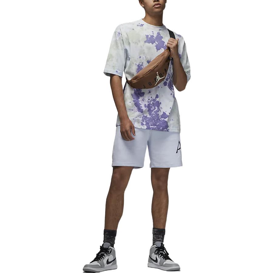 Men's Air Jordan Solid Color Logo Knit Shorts Light Purple DM1871-085