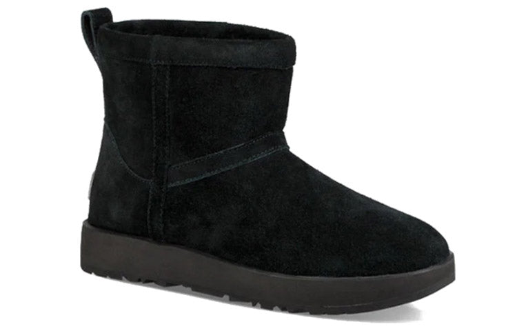 (WMNS) UGG Classic Mini Waterproof Fleece Lined Black 1019643-BLK