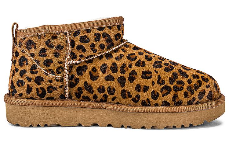 (WMNS) UGG Classic Ultra Mini Leopard Snow Boots 'Leopard' 1117533-NAT
