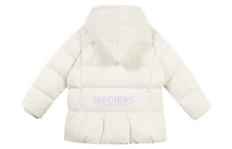 (GS) Skechers Solid Hooded Down Jacket 'White' L422G014