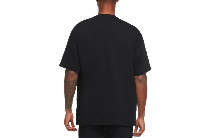 Nike Howlin Moon Ball Printing Logo Short Sleeve Black CV2103-010
