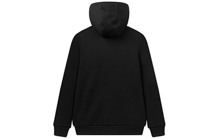 Men's FILA Sports Knit Hooded Black Jacket F11M018520F-BK