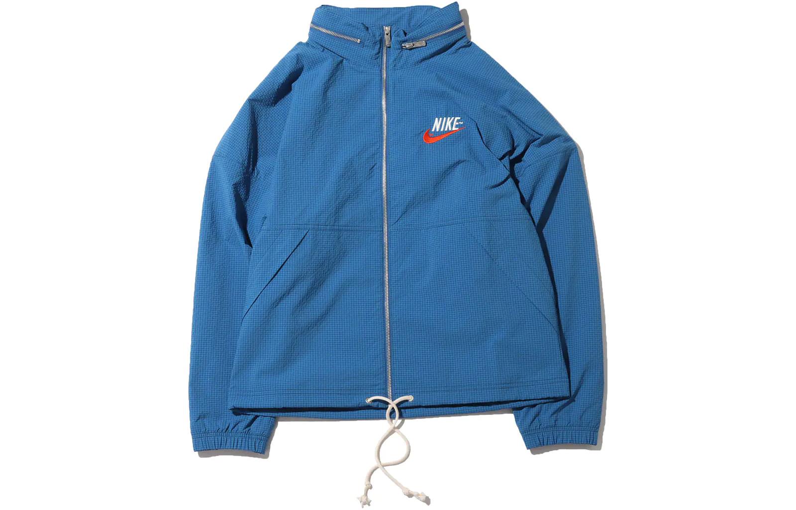 Nike Sportswear Alphabet Logo Woven Jacket Asia Sizing 'Blue' DM5286-407