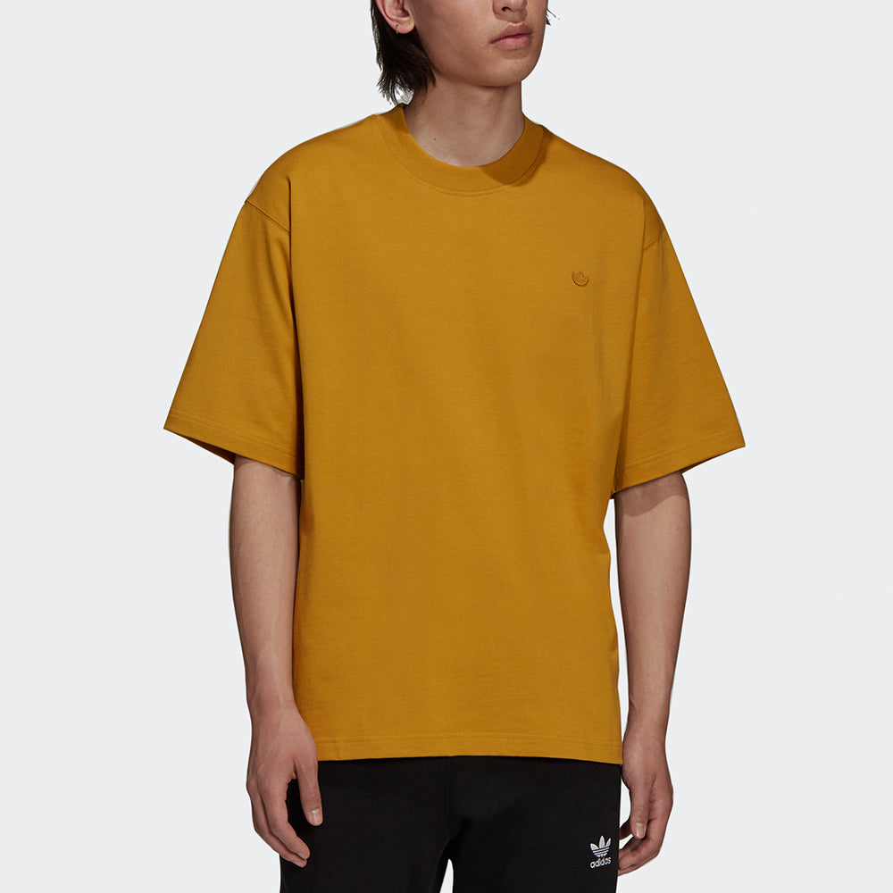adidas originals C Tee Solid Color Small Label Loose Sports Short Sleeve Gold Color HC8590