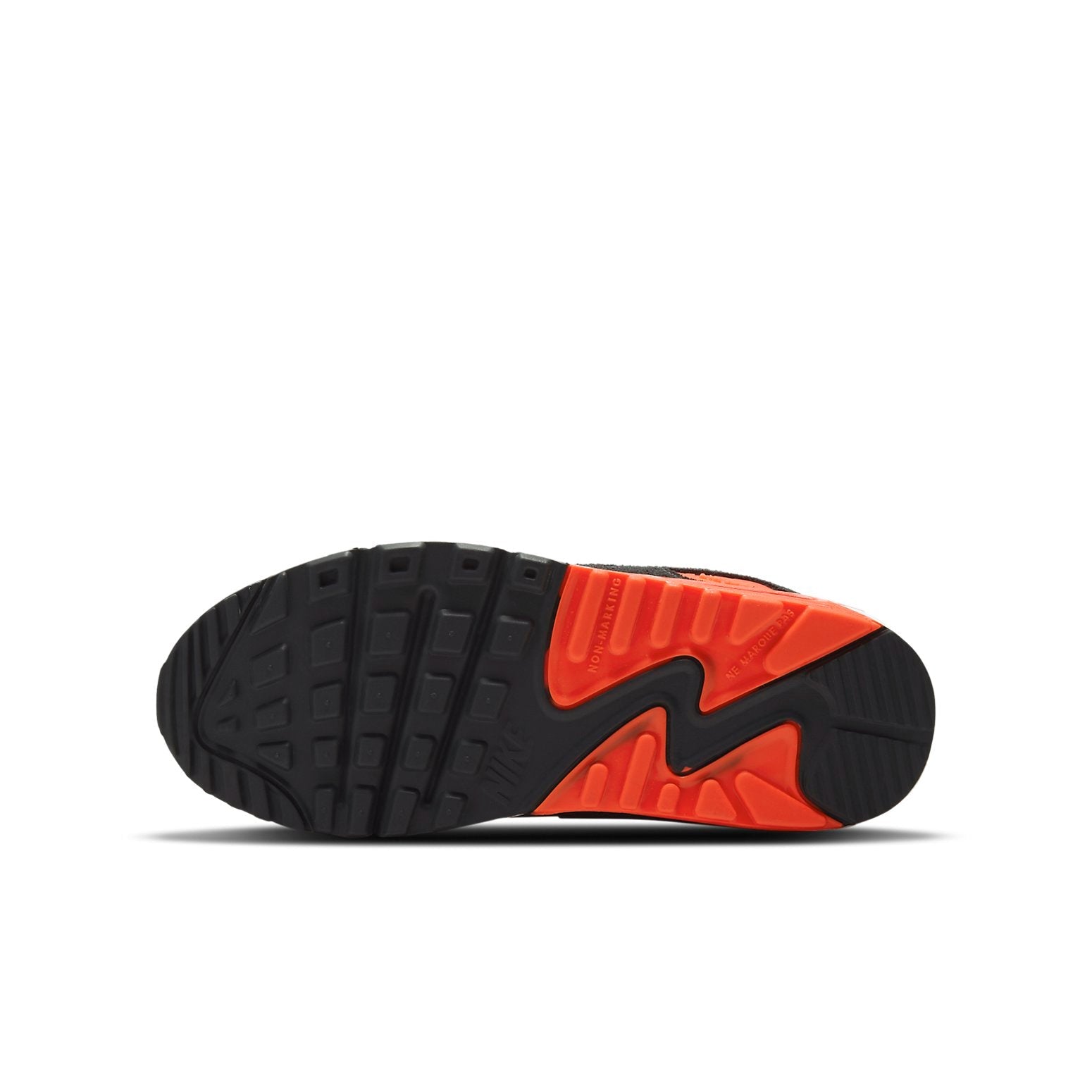 (GS) Nike Air Max 90 Leather 'Grey Bright Crimson' CD6864-012