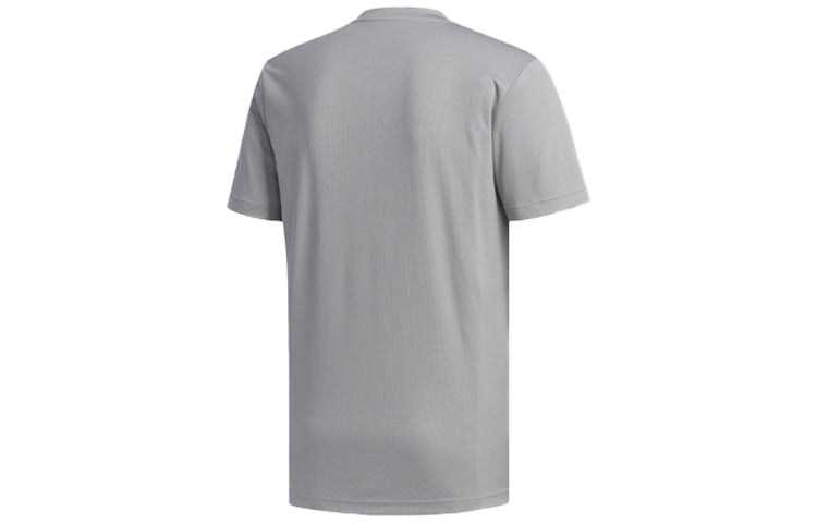 adidas M D2m Pl Tee Training Sports Round Neck Gray FL0287