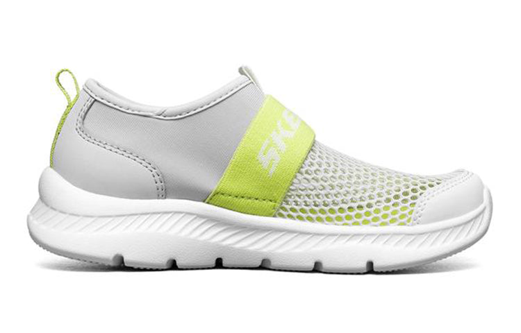 (GS) Skechers Comfy Flex 2.0 'Grey Yellow' 660064L-LTGY