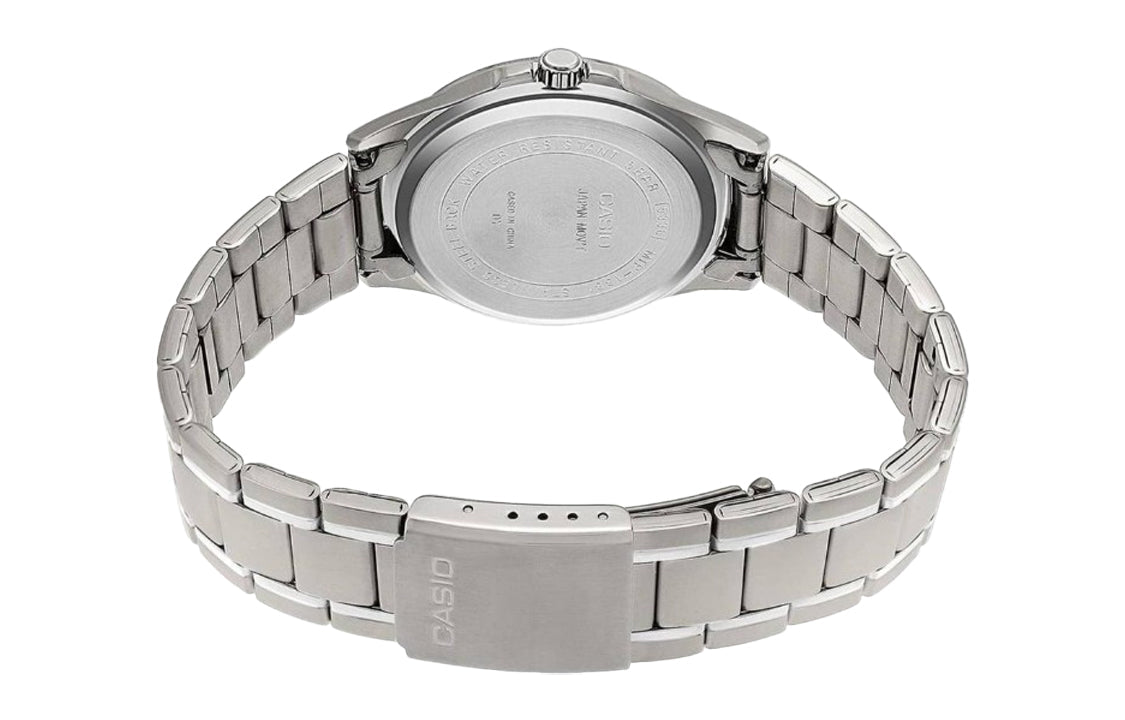 CASIO Sports Quartz Waterproof Stainless Steel Strap Unisex Mens SilverGray Analog MTP-1381D-7AVDF