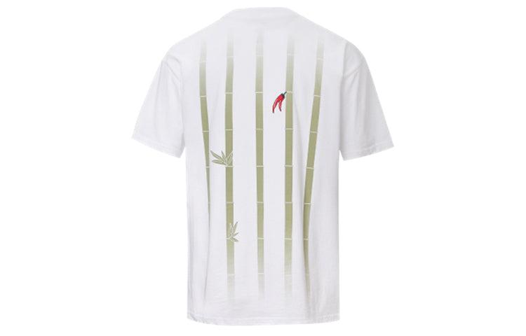 Men's Converse Small Embroidered Casual Sports Short Sleeve White 10020857-A01