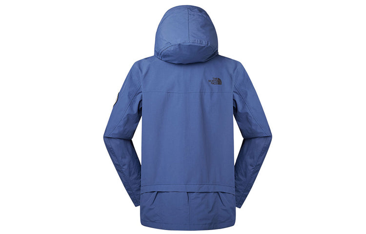 Men's THE NORTH FACE Multiple Pockets Hooded Jacket Blue NF0A3V3O-HDC