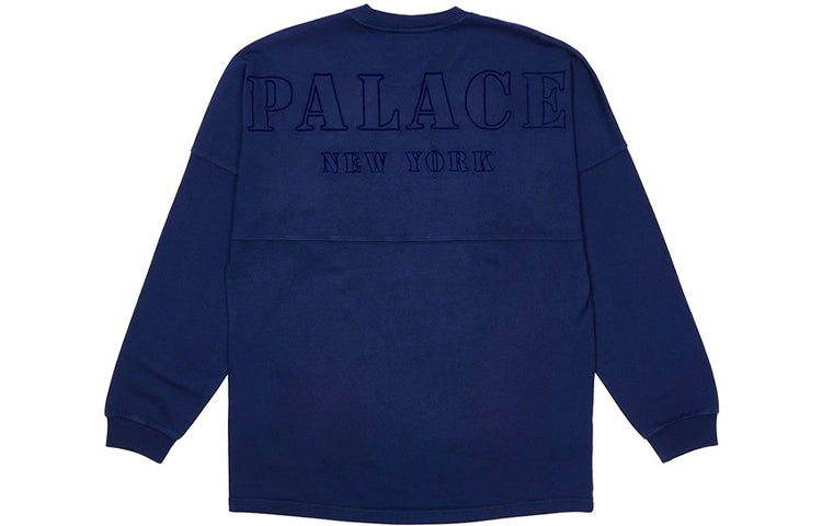 PALACE Unisex Drop Shoulder Logo Sweatshirt Blue P20ES039