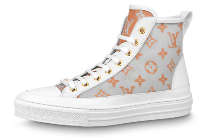 (WMNS) LOUIS VUITTON Stellar Ankle Sneakers 'White Grey Orange' 1A8NK5