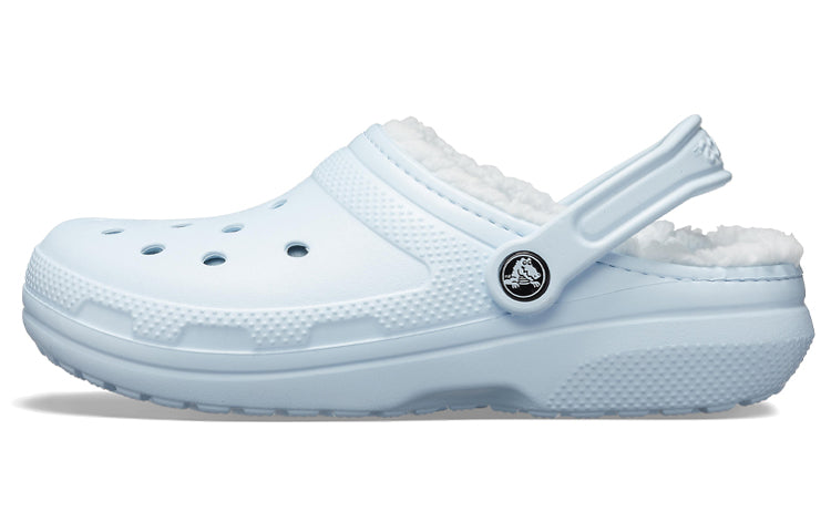 Crocs Classic Lined Clog Slip-On 'Baby Blue' 203591-4JZ