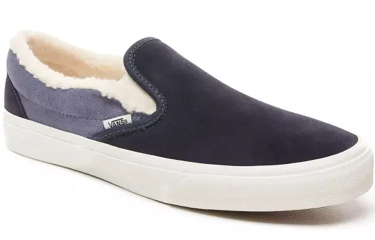 Vans Suede And Sherpa Classic Slip-On 'Blue White' VN0A38F7UM1