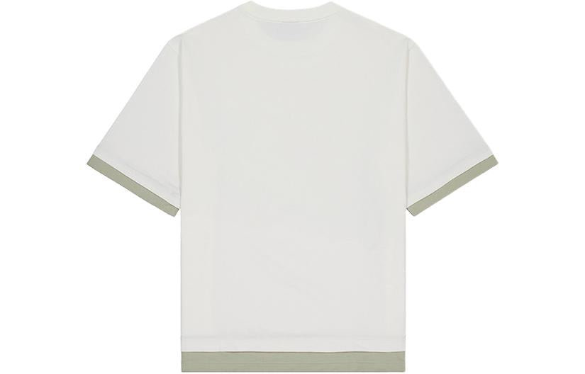 New Balance Crewneck Short Sleeve T-Shirt Asia Sizing 'White Grey' AMT42314-CIC