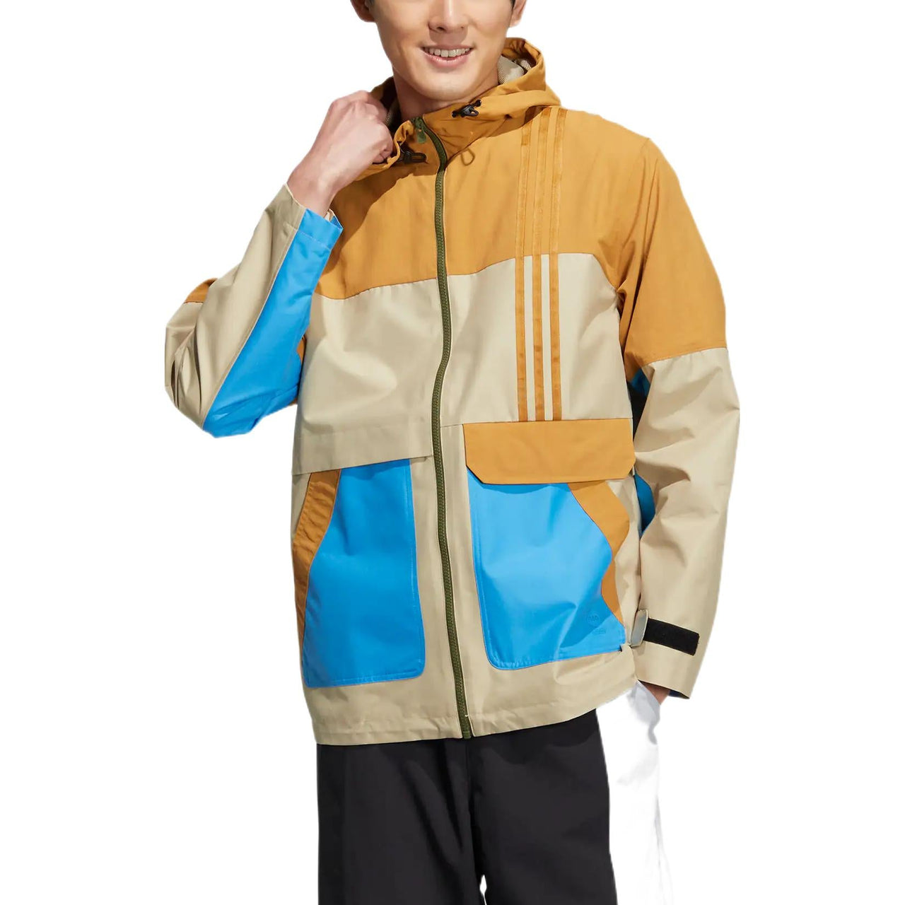 adidas Neo Util Windbreaker Jackets 'Beige Blue' HN2427