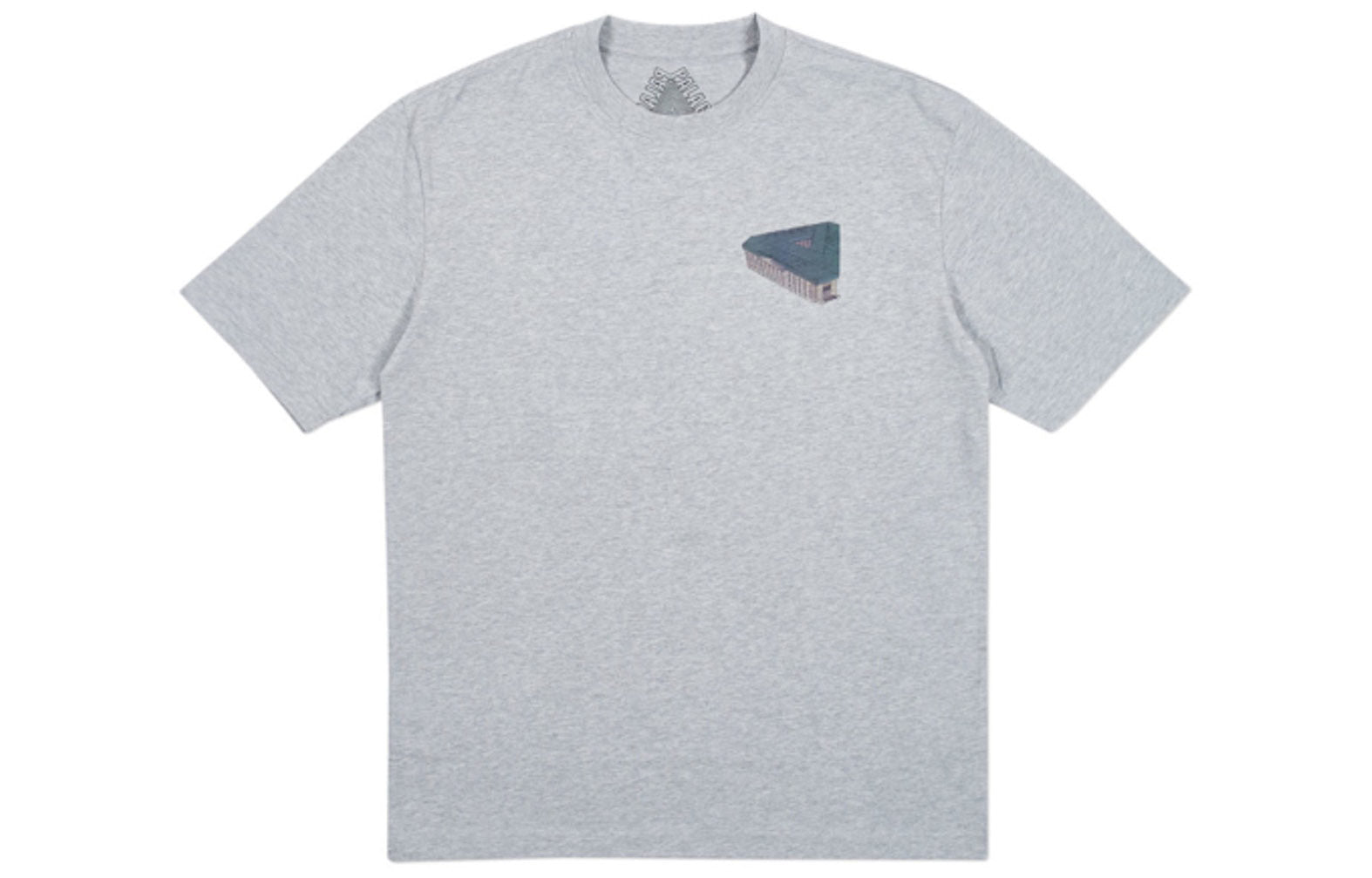 PALACE Palazzo Grey Marl Creative Printing Short Sleeve Unisex Gray P18SS003