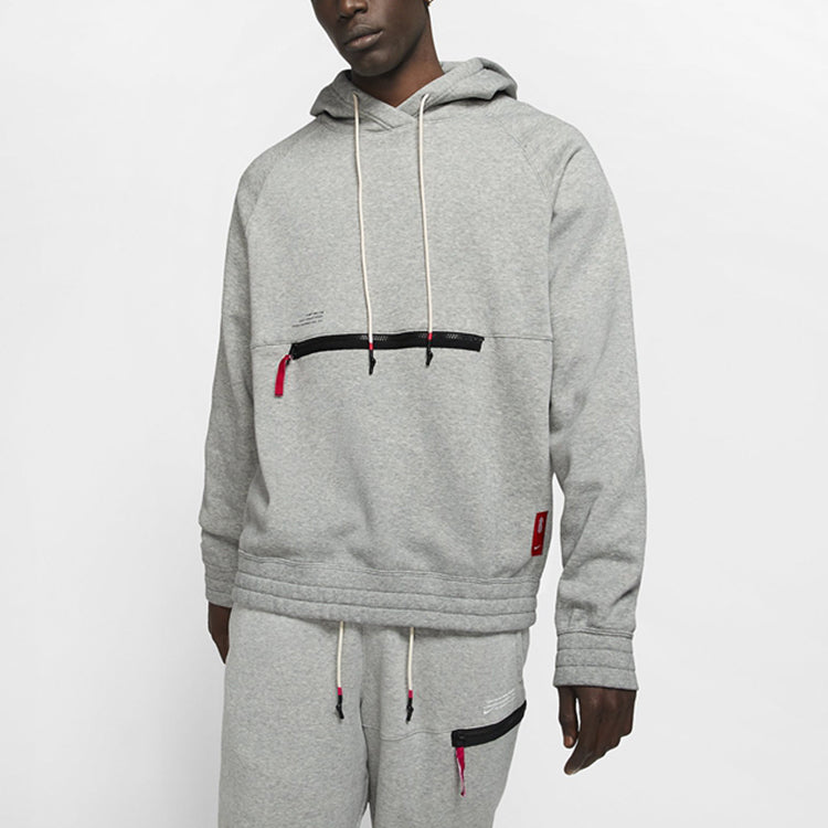 Nike Kyrie Basketball Sports Fleece Lined Knit Asia Sizing 'Gray' BV9298-063