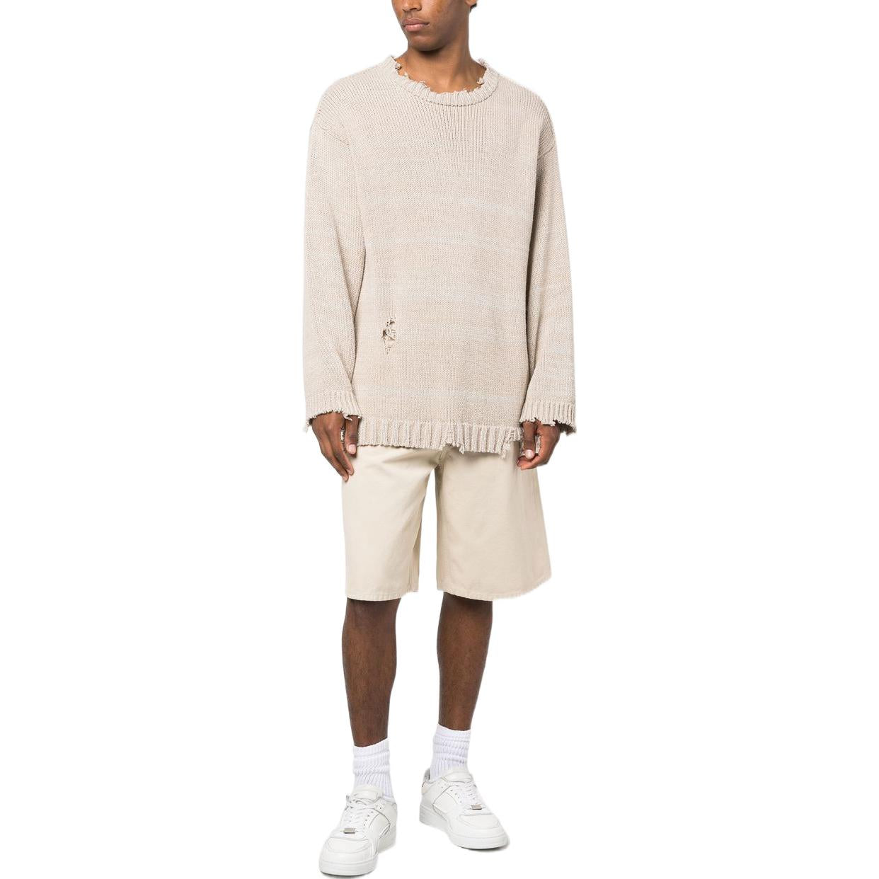Off-White Wave Off Canvas Utility Shorts 'Beige' OMCB084S23FAB0016161