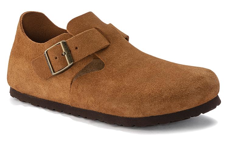 Birkenstock London Suede Leather Narrow Fit 'Mink' 1023650