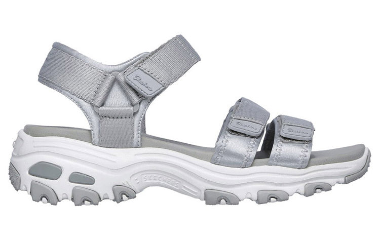 (WMNS) Skechers D'Lites Sandals Grey 31514-GRY