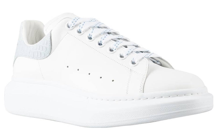 Alexander McQueen Oversized Sneaker 'White Light Blue Crocodile' 625162WIBNG9760