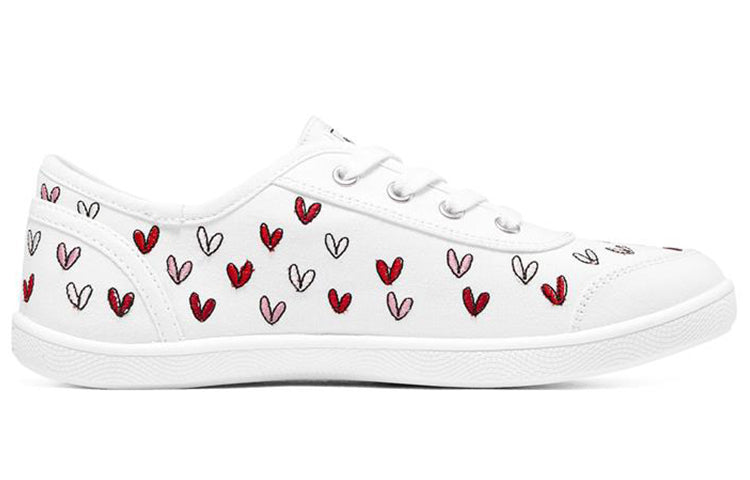 (WMNS) Goldcrown x Skechers Bobs B Cool Low-Top Sneakers White/Red 113951-WRPK