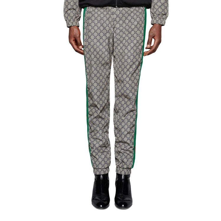 Gucci GG Supreme Print Web Sweat Pants 'Grey' 545609-XJAFX-4350