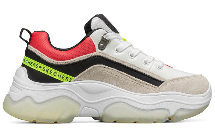 (WMNS) Skechers Ampp'D Low-Top White/Red/Chestnut 155051-WBRD