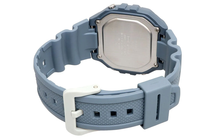Men's CASIO Fashion Stylish Sports 50m Waterproof Haze Blue Watch Mens Digital W-218HC-2AV