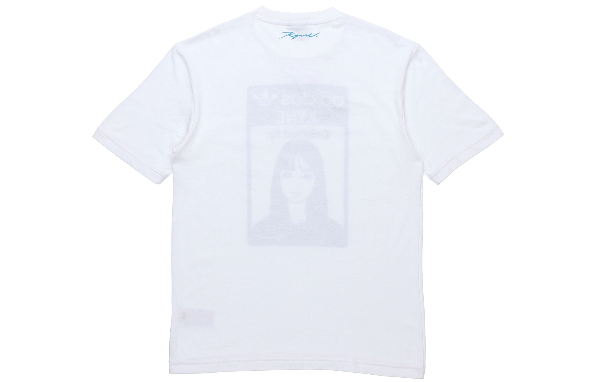 adidas originals x KYNE Crossover Character Printing Round Neck Sports Short Sleeve White HA9996