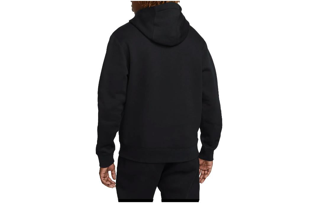Nike Club Multi Logo Pullover Hoodie 'Black' DX0783-010