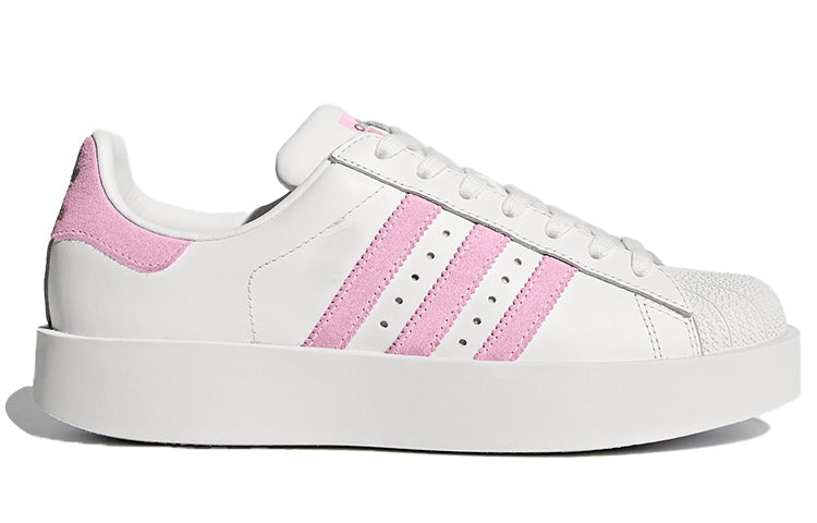 (WMNS) adidas originals Superstar Bold 'White Pink' BY9076